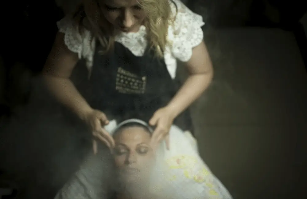 A woman getting a custom massage in Minneapolis