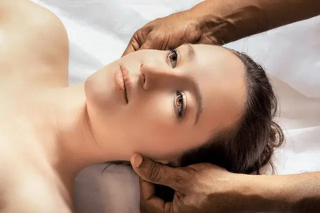 a person receiving massage therapy